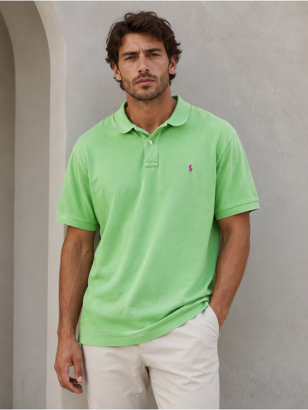 Polo by Ralph Lauren Lime Green Short-Sleeve Polo